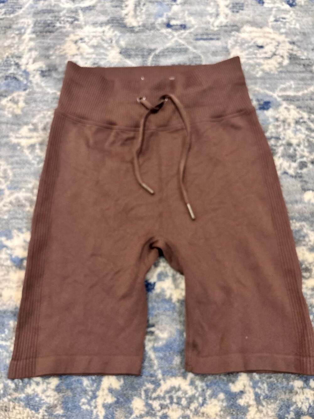 Harmony Balance Biker Shorts Size XS Brown Ribbed